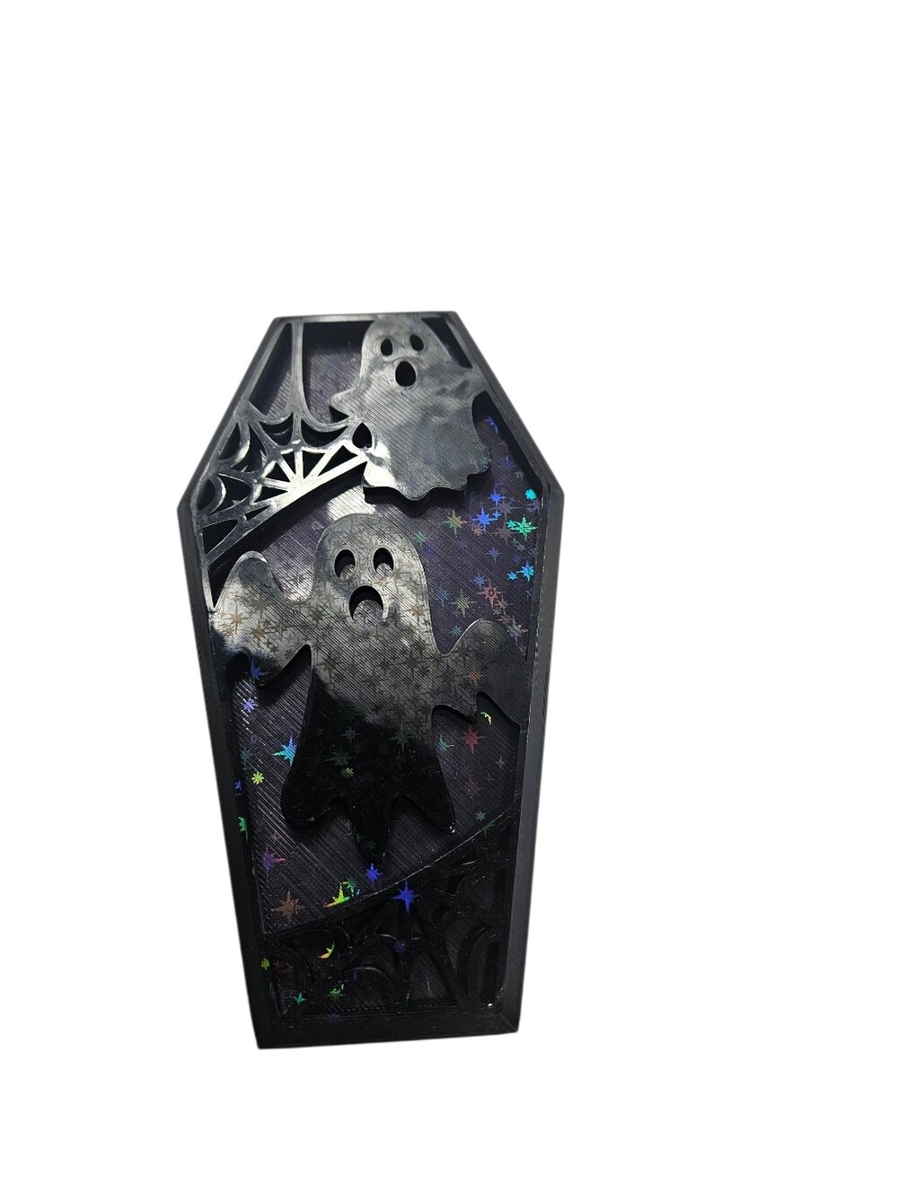 Halloween Ghost Coffin Box - Black